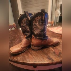 Rollda Boys Brown and Black Western Boots
